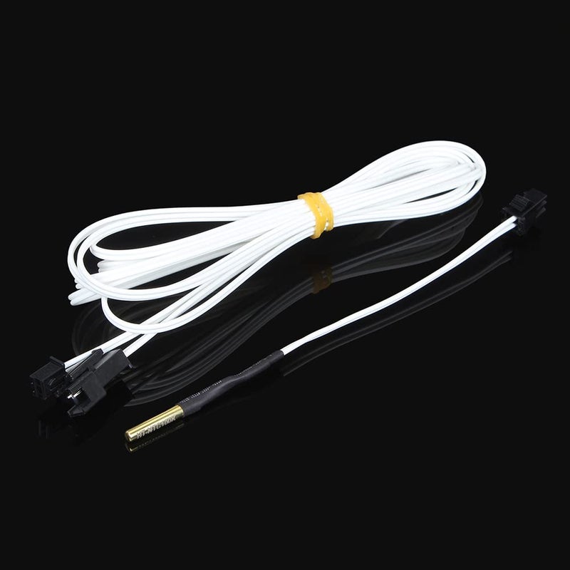 HT NTC100K B3950 Thermistor Sensor With SM Plug Kit Glass Head 2pcs For 3D Printer Hotend - Image 4